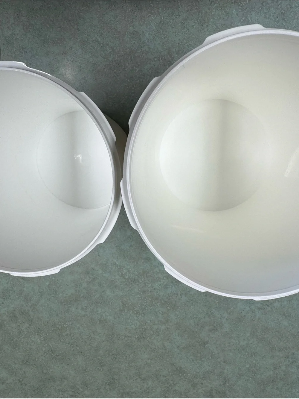 Vintage Tupperware Plastic Storage Canisters with Lids - Set of 2